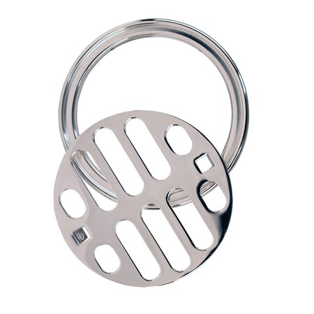 Westbrass Brass Snap-In Shower Strainer Grid and Crown in Polished Chrome D317-26